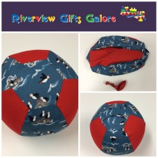 Balloon Ball Cover - Puffin on Blue Balloon Ball Cover - Puffin on Blue